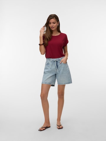 VERO MODA T-Shirt 'VMAVA' in Rot