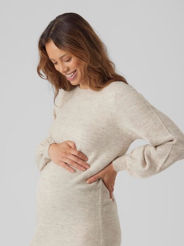 Vero Moda Maternity Knit dress 'VMMLefile' in Beige