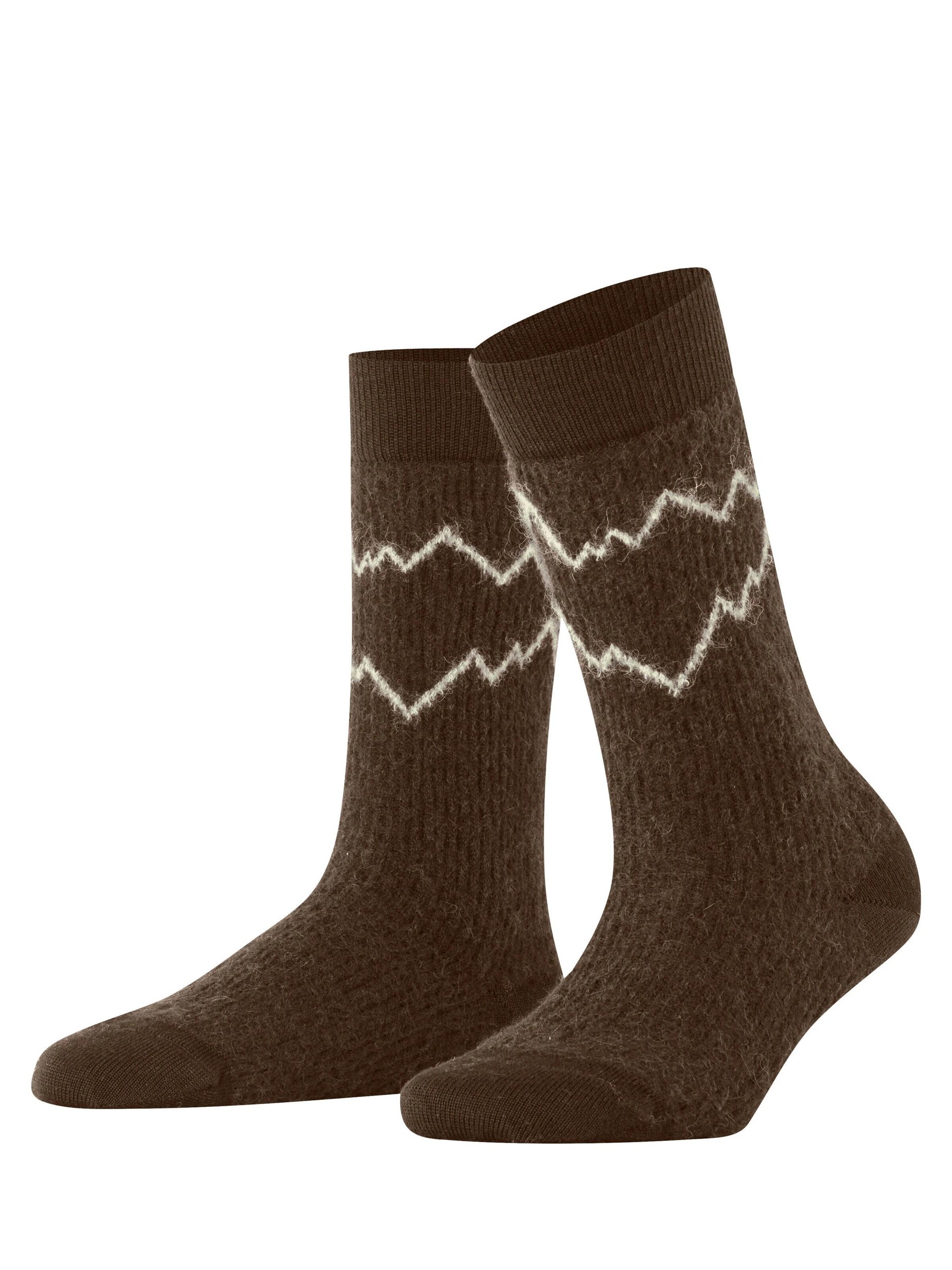 FALKE Socken 'Peak'‌‌‌‌‌‌‌‌‌‌ in Braun: Vorderseite