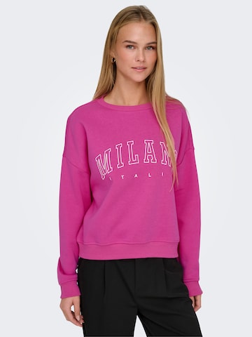 ONLY - Sweatshirt em vermelho: frente