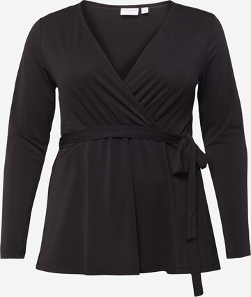 Vila Curve Blouse 'BORNEO' in Black: front