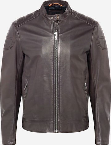 BOSS Between-Season Jacket 'Jomarc' in Brown: front