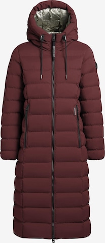 Manteau d’hiver 'Simmie2' khujo en rouge : devant