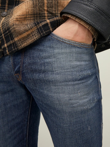 Skinny Jeans 'Davis' de la JACK & JONES pe albastru