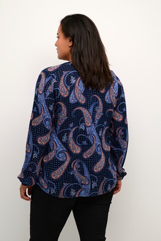 KAFFE CURVE - Blusa 'Bett' em azul