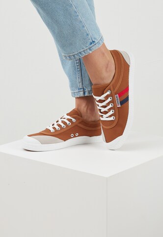 KAWASAKI Platform trainers 'Retro' in Brown: front