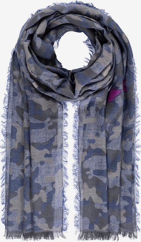 Passigatti Wrap 'Camouflage-Schal' in Blue: front