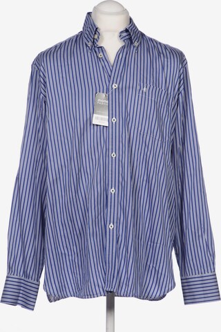 Ragman Button Up Shirt in XL in Blue: front