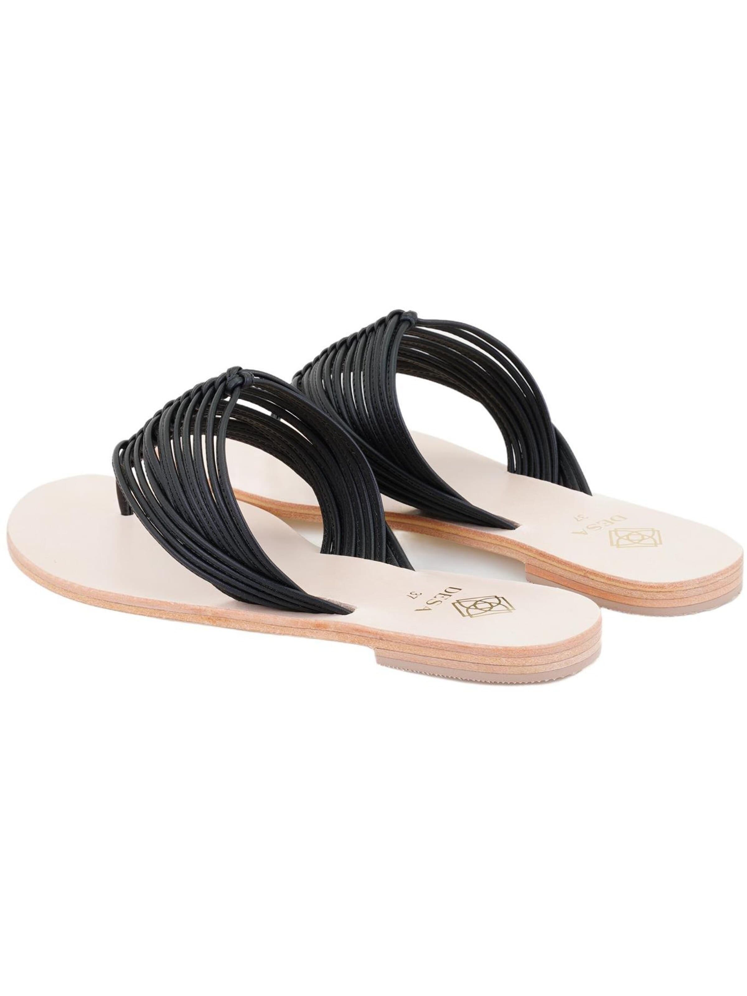 Desa T-bar sandals 'Hausschuhe' in Black