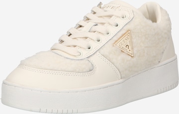 GUESS Sneakers low 'SIDNY' i beige: forside