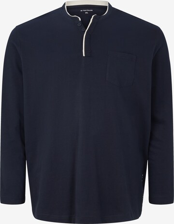 TOM TAILOR Men + Shirt in Blauw: voorkant