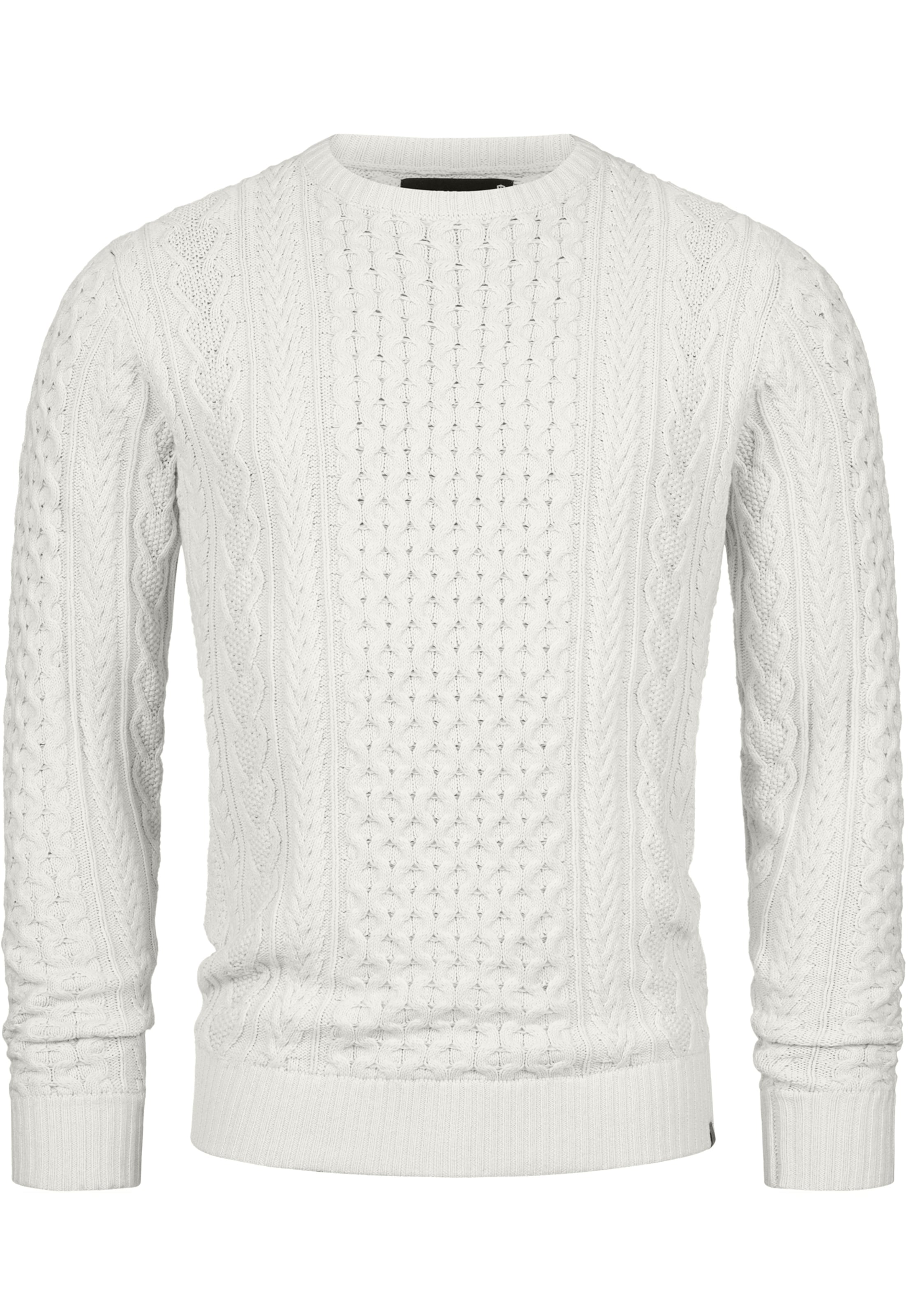 INDICODE JEANS Sweater in White: front