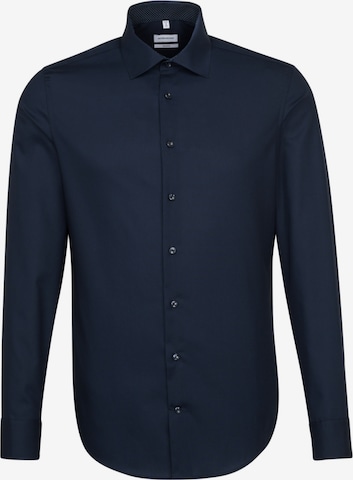 SEIDENSTICKER Zakelijk overhemd ' Shaped ' in Blauw: voorkant