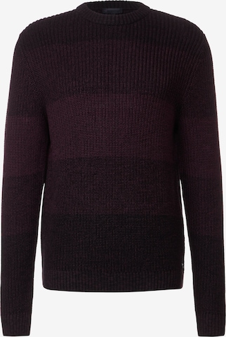 Street One MEN Sweater 'Mouliné' in Purple: front