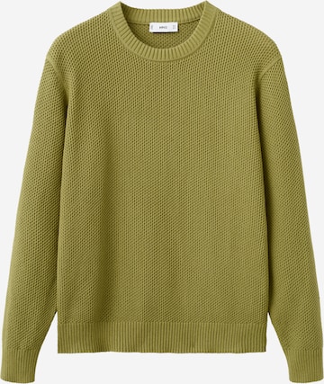 MANGO MAN Pullover 'SALSA' in Grün: Vorderseite