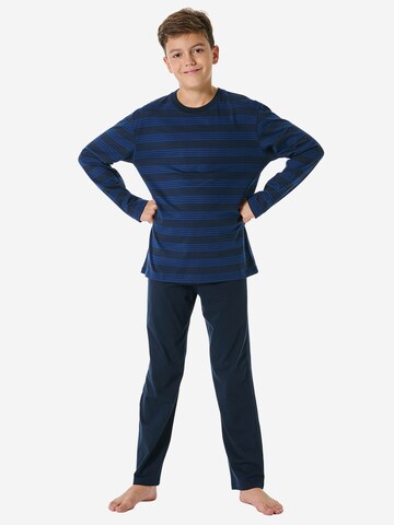 Pyjama ' Nightwear ' SCHIESSER en bleu : devant