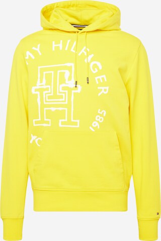 Sweat-shirt TOMMY HILFIGER en jaune : devant