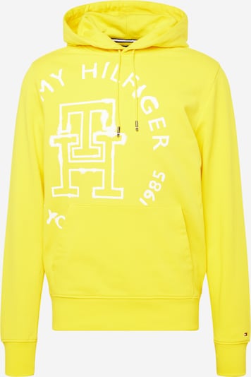 TOMMY HILFIGER Sweat-shirt en jaune / blanc, Vue avec produit