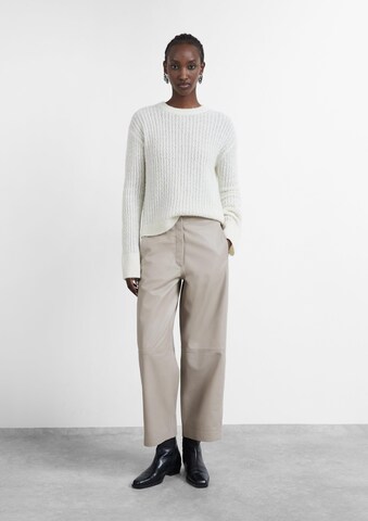 COMMA Vat Broek in Beige: voorkant