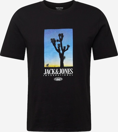 JACK & JONES Koszulka 'LUCCA' w kolorze niebieski neon / żółty / czarny / białym, Podgląd produktu