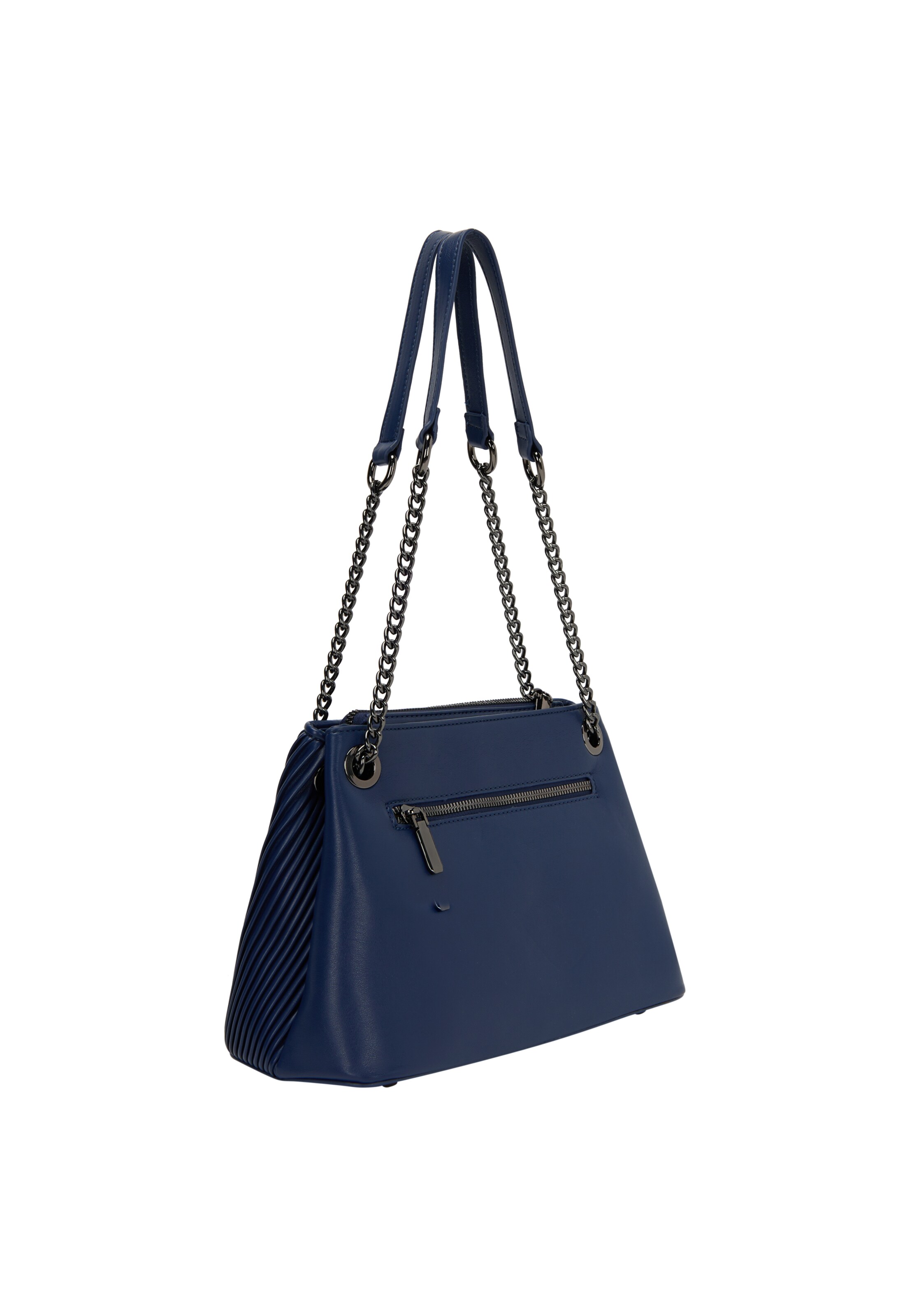 Borsa a spalla di faina in blu