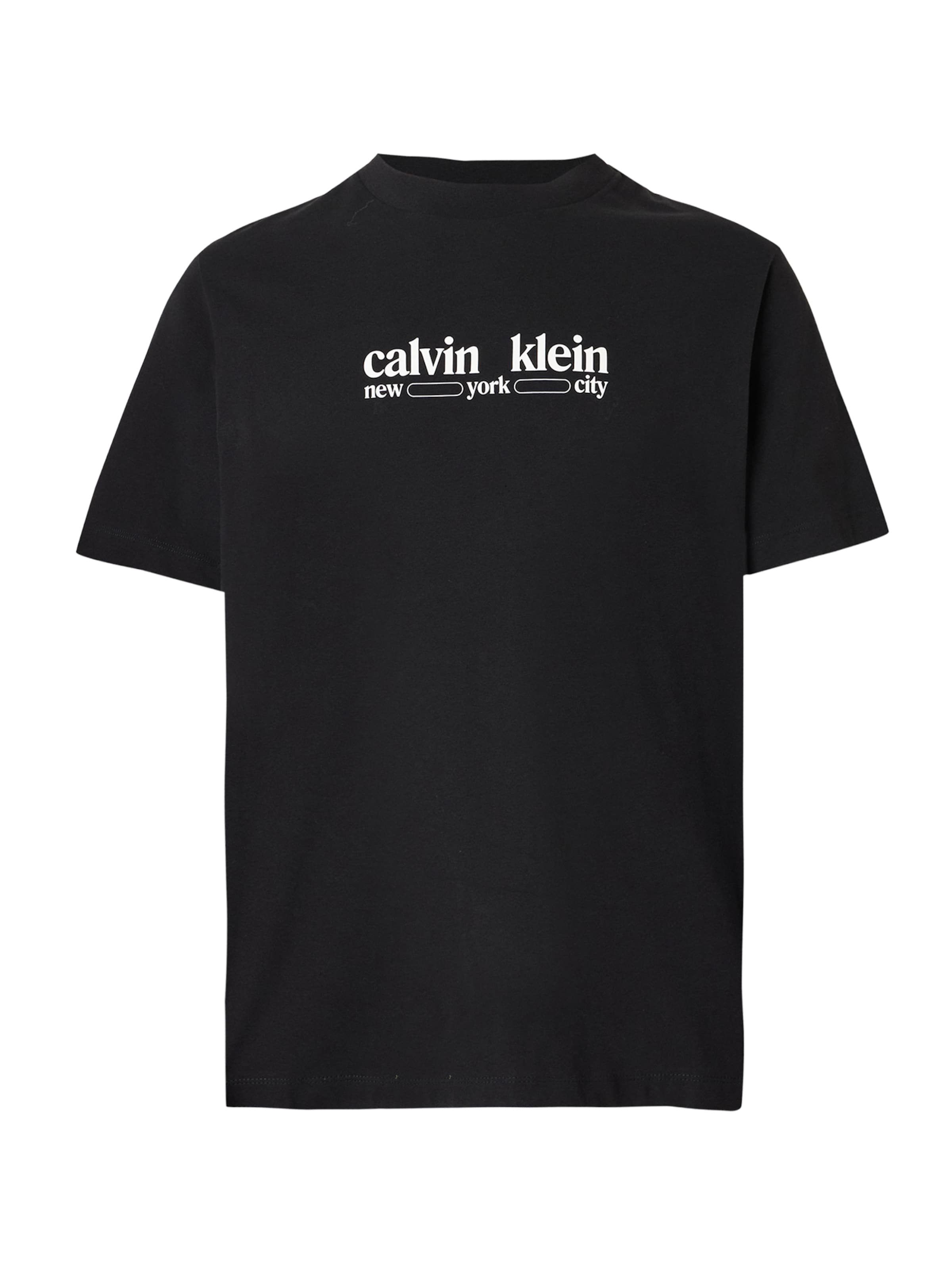 Calvin Klein Jeans Футболка 'NYC' в Черный: спереди