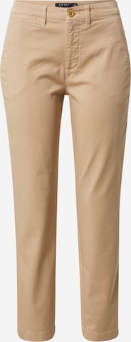 Slimfit Pantaloni chino 'GABBY' di Lauren Ralph Lauren in beige: frontale