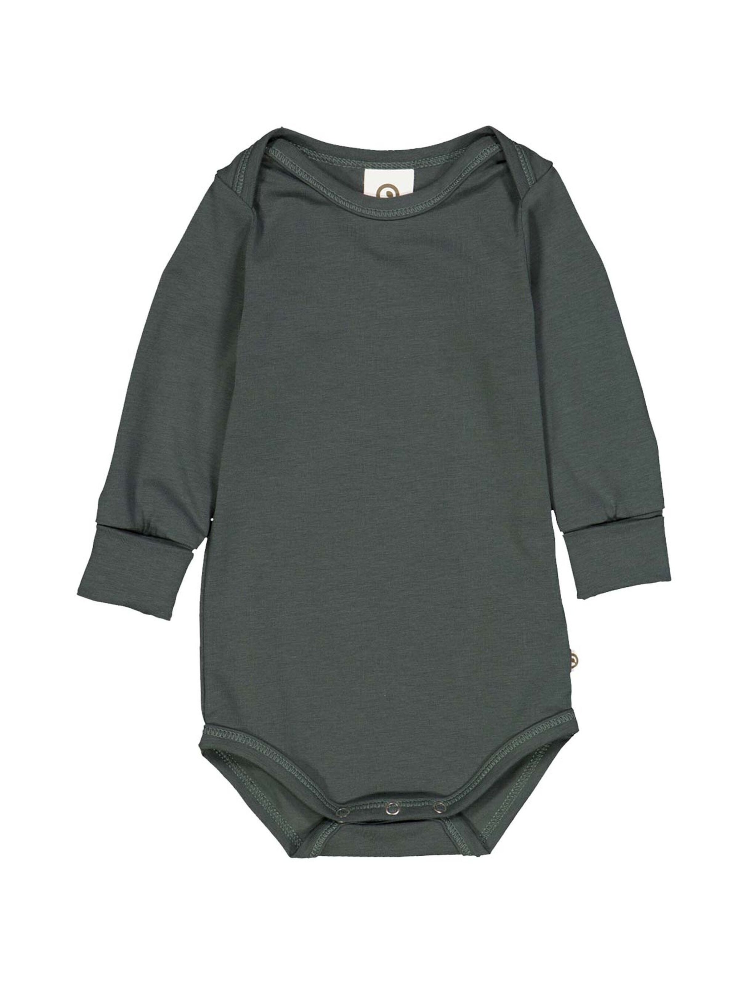 Barboteuse / body Müsli by GREEN COTTON en vert : devant