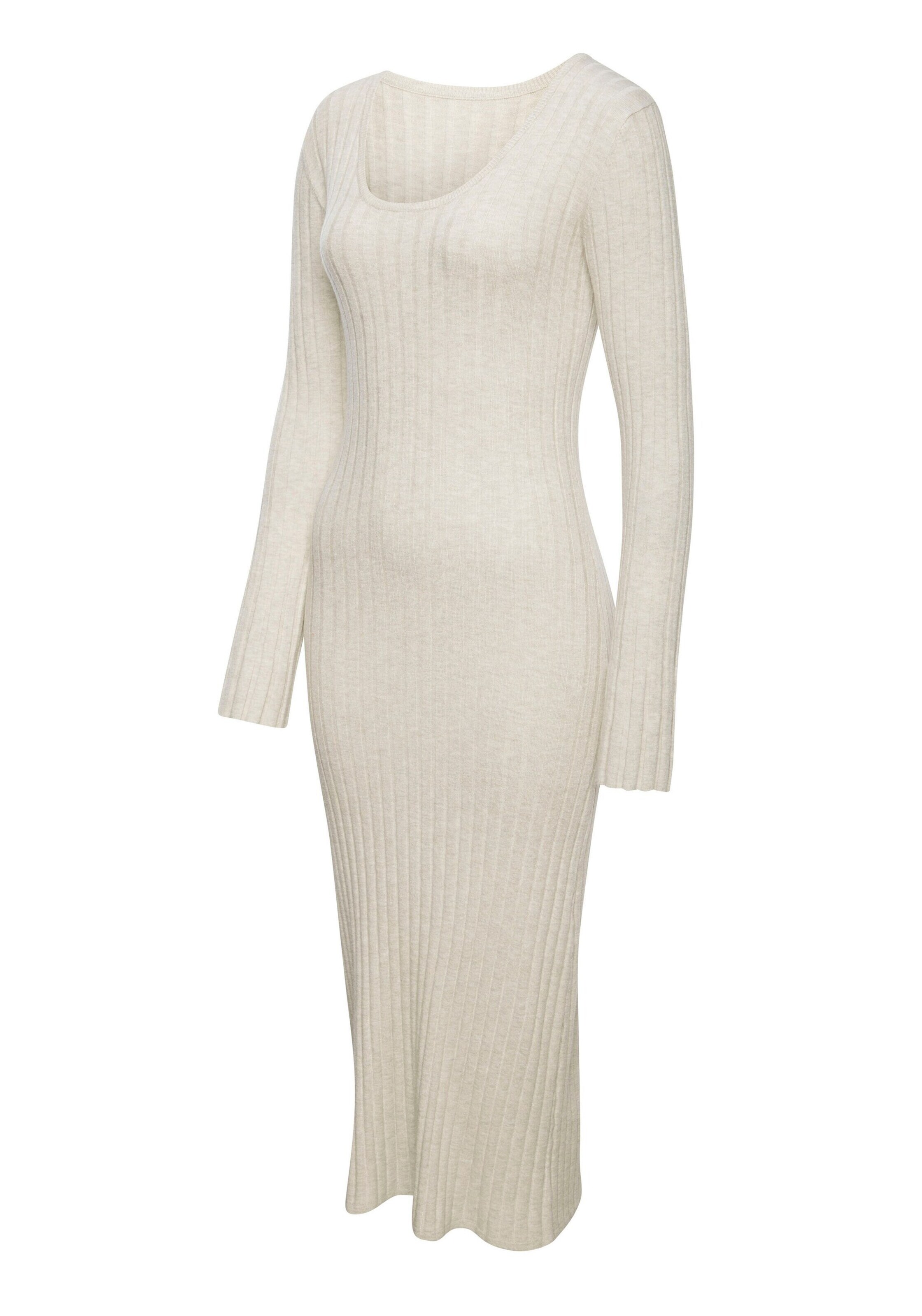 FRENCH CONNECTION Strikkjole i beige