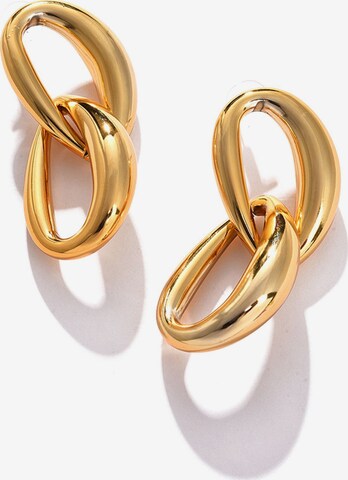 SOHI Earrings 'Juniper' in Gold: front