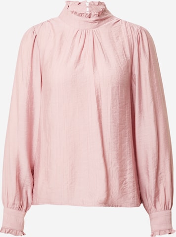 Cream Blouse 'Anny' in Roze: voorkant