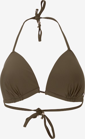 Athlecia Triangle Bikini Top 'Aqumiee' in Brown: front