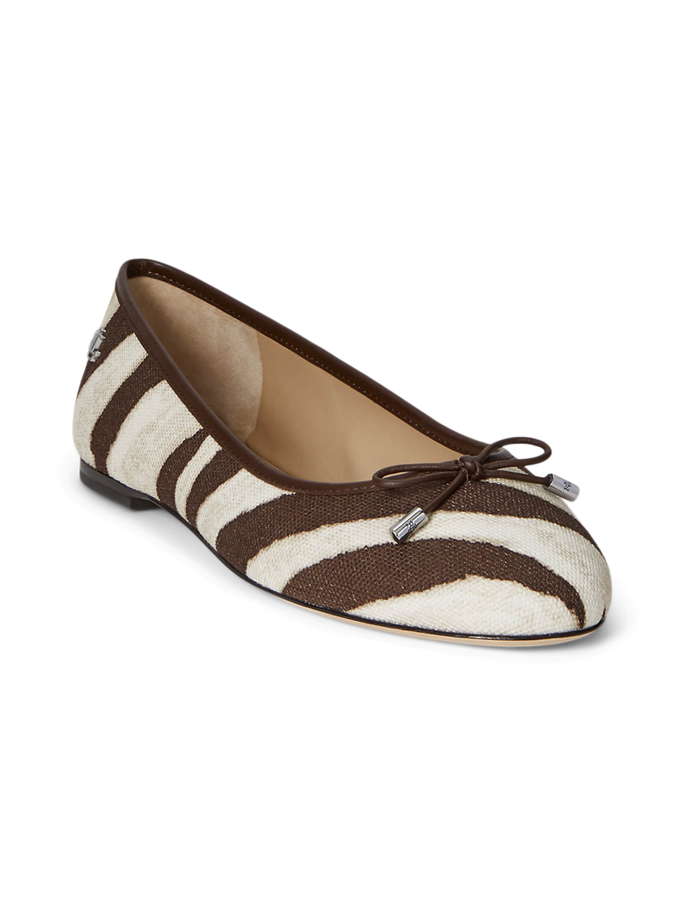 Lauren Ralph Lauren Μπαλαρίνα 'JAYNA' σε καφέ: μπροστά