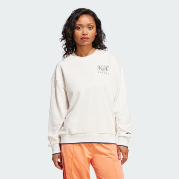 ADIDAS ORIGINALS Свитшот в Белый: спереди