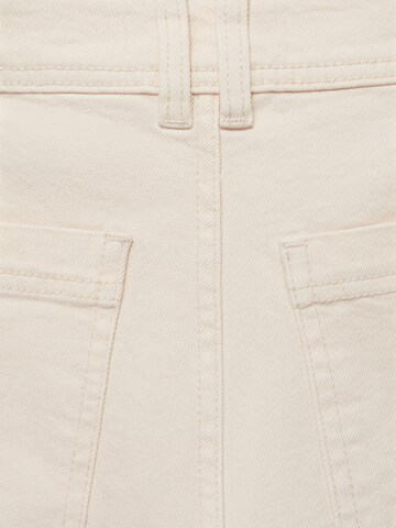 MANGO Wide leg Jeans 'CATHERIN' in White
