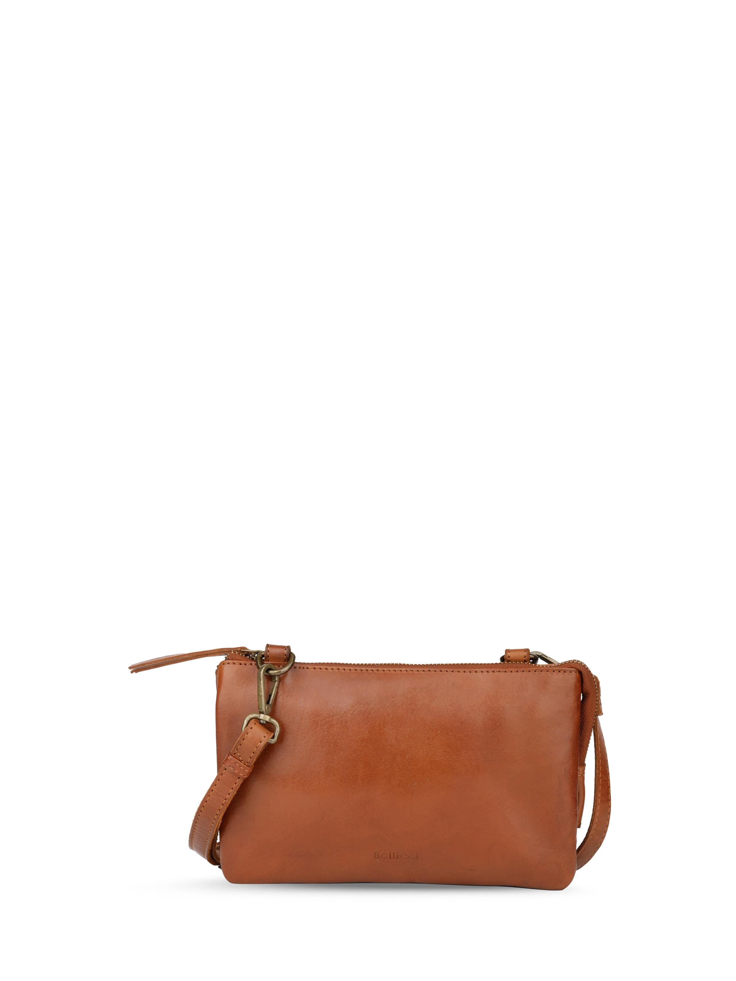 Bellicci Crossbody Bag 'Glenda' in Brown: front
