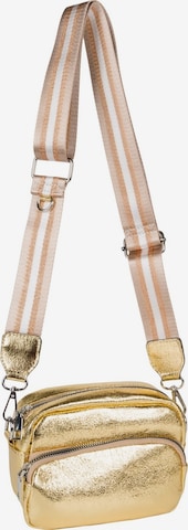 styleBREAKER Umhängetasche 'Rechteckige Umhängetasche Set 2-Teilig' in Gold: Vorderseite