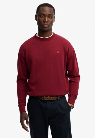 Sweat-shirt 'Heritage' Superdry & Co en rouge : devant