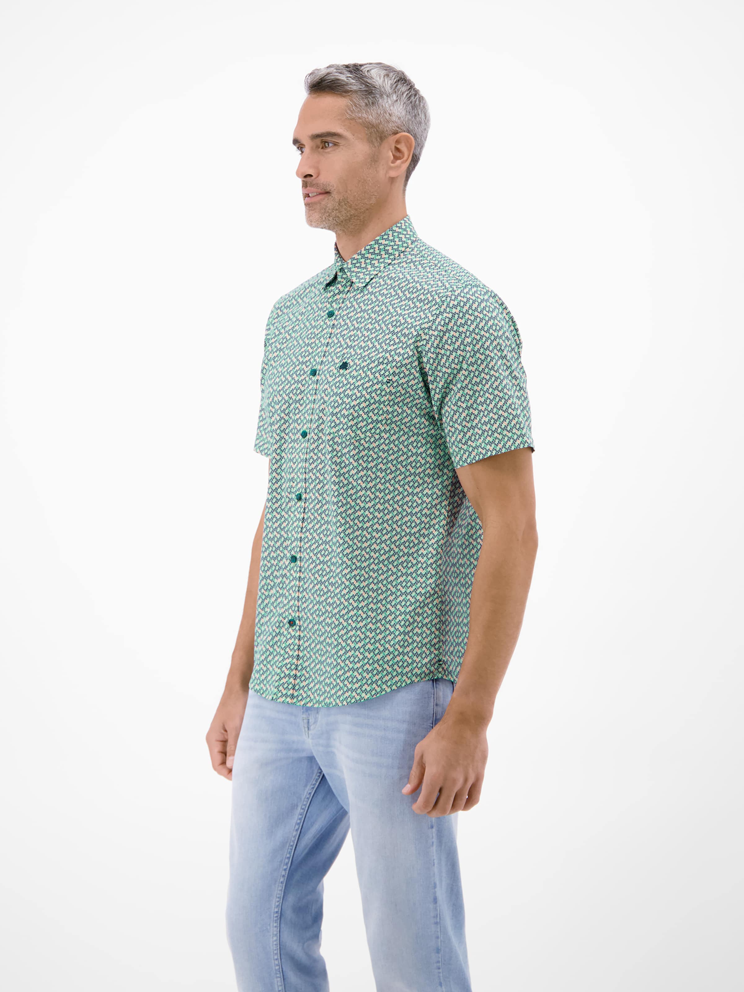 LERROS Regular fit Button Up Shirt in Green