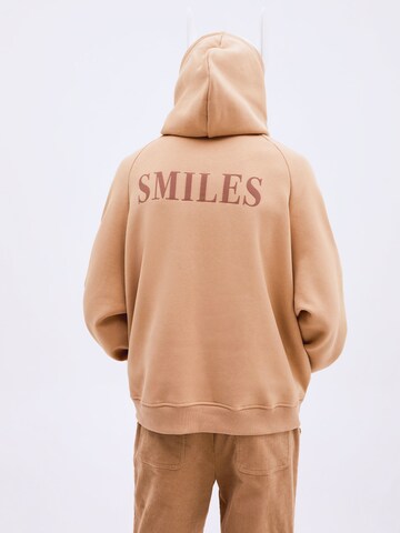 Smiles Sweatshirt 'Finn' i beige