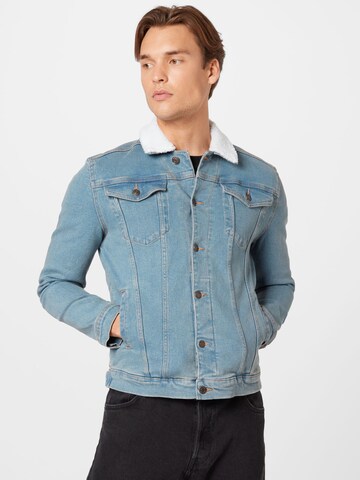 Coupe regular Veste mi-saison 'Kash' Denim Project en bleu : devant