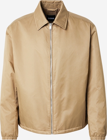 BOSS Välikausitakki 'H-Crestell' värissä beige: etupuoli