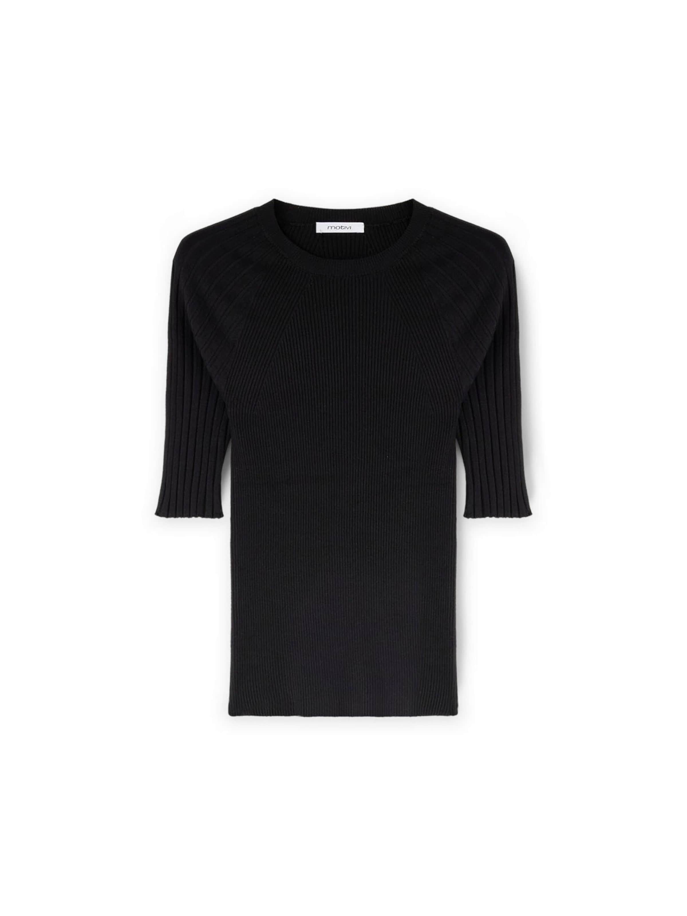 MOTIVI Trui in Zwart: voorkant