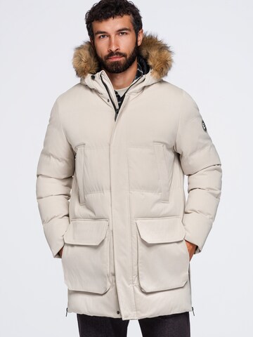Ombre Winterparka in Wit: voorkant