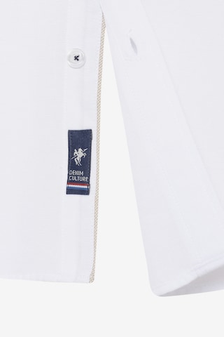 DENIM CULTURE Regular Fit Skjorte ' MYLES ' i hvid