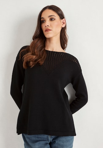 HECHTER PARIS Sweater in Black: front