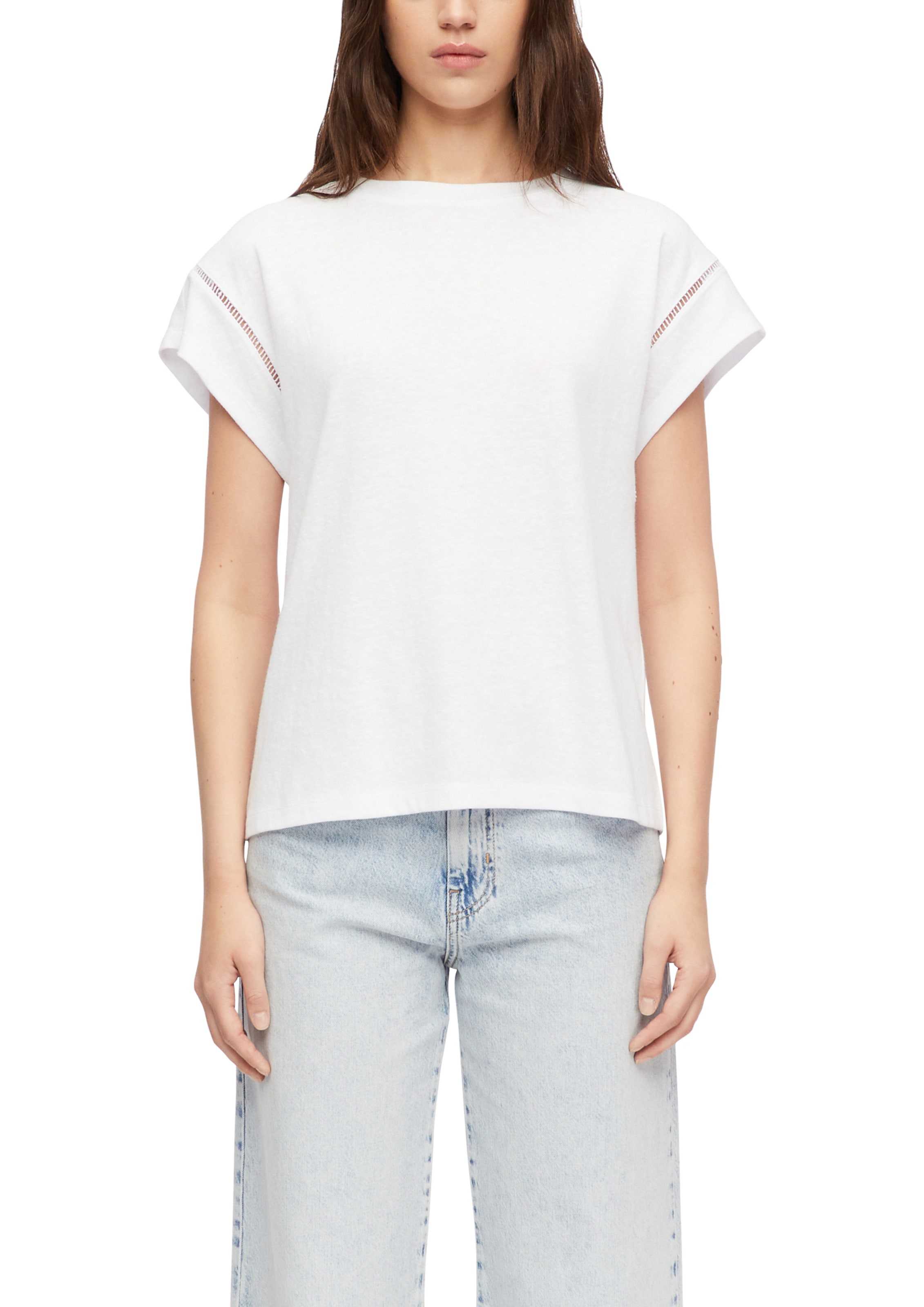 COMMA T-Shirt in Weiß