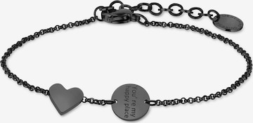 Liebeskind Berlin Armband in Schwarz: Vorderseite