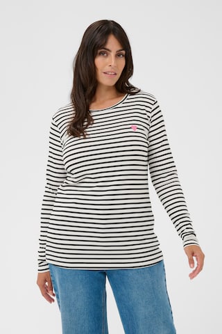 KAFFE CURVE - Camisa 'KClia' em branco: frente