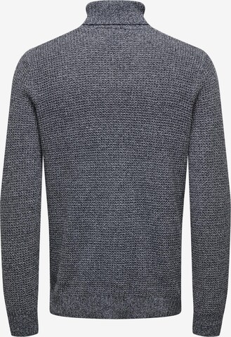 Only & Sons Пуловер 'BASIL' в сиво